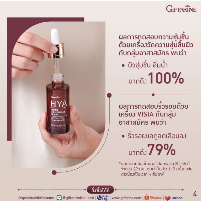 ไฮยา ซุปเปอร์ คอนเซนเทรท ซีรั่ม : สูตรเข้มข้นพิเศษ “ผิวอิ่มฟู ฉ่ำน้ำ แข็งแรง ริ้วรอยแลดูจางลง” - Image 5